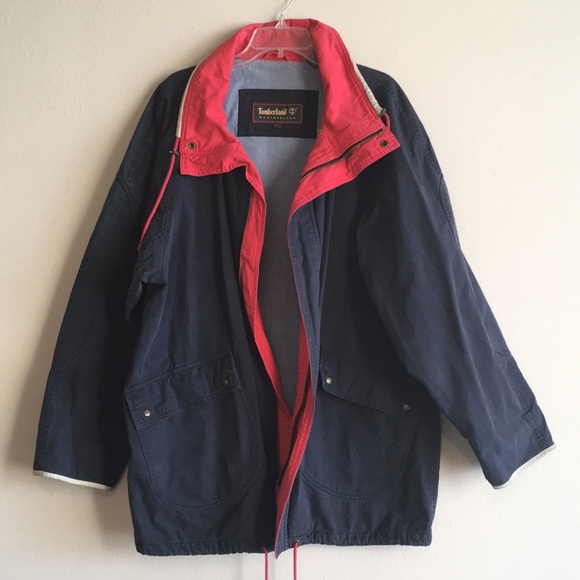Timberland Other - Timberland Oversized Utility Blue Jacket Coat